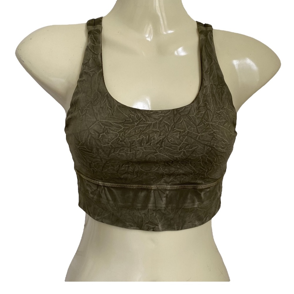 Lululemon Long Line Energy Bra Ice Dye Rare Size 2